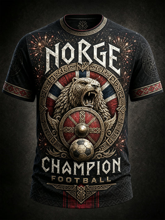 Herrer Norgesdagen minne- kunsttrykk T-skjorte