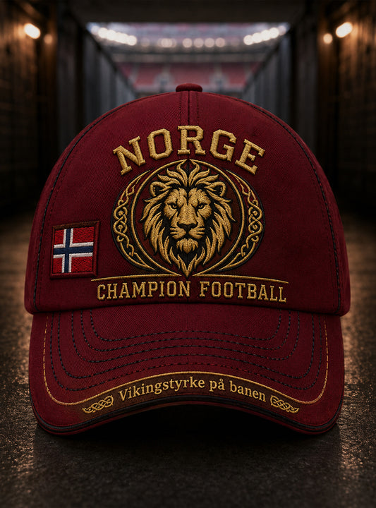 Unisex kunsttrykk-hue med norsk vikingtema