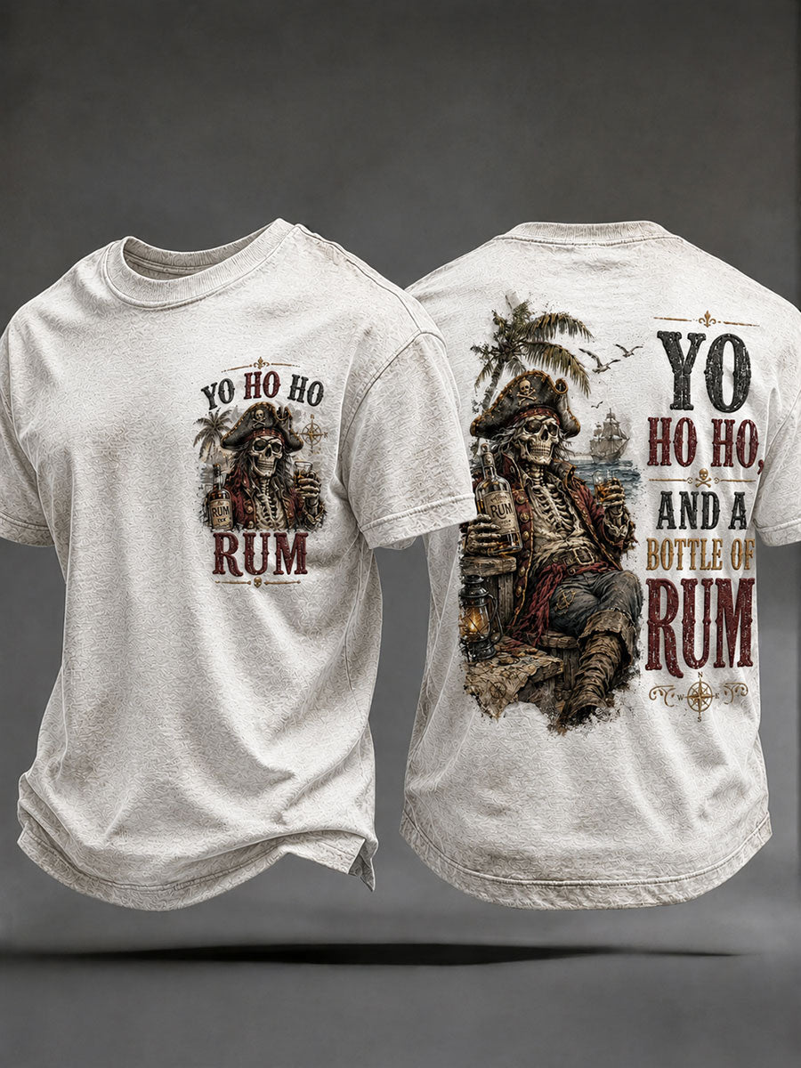 Mäns 'Yo Ho och en flaska rom' T-shirts