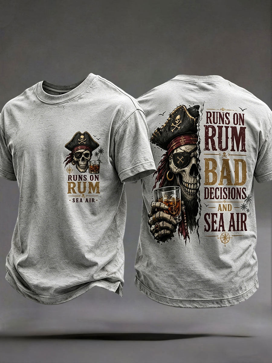 Mäns 'kör på rom, dåliga beslut, och havsluft' T-shirts