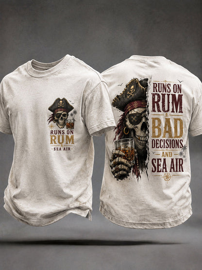 Mäns 'kör på rom, dåliga beslut, och havsluft' T-shirts