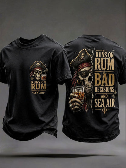 Mäns 'kör på rom, dåliga beslut, och havsluft' T-shirts