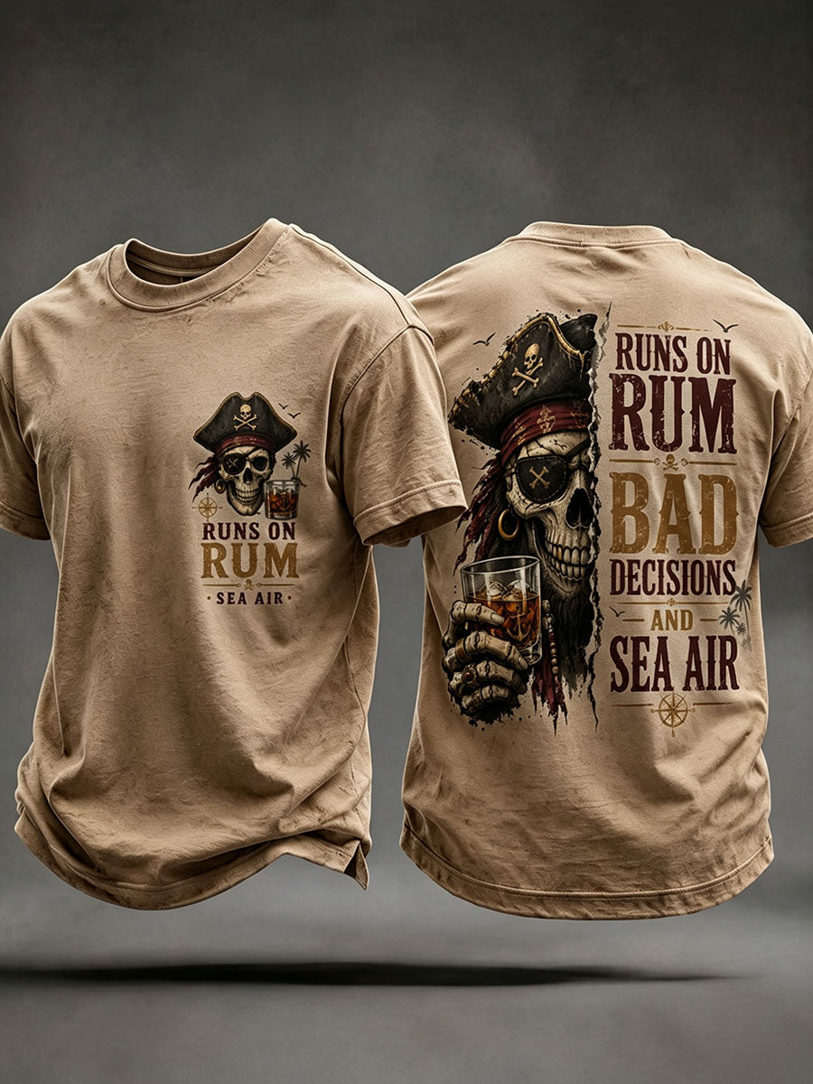 Mäns 'kör på rom, dåliga beslut, och havsluft' T-shirts