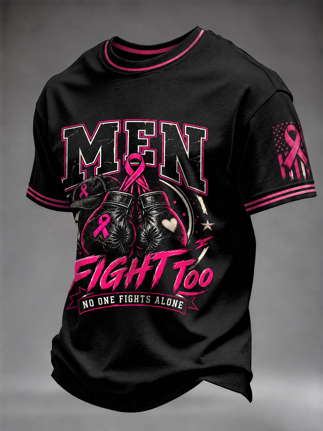 Mäns bröstcancer medvetenhet Jag bär rosa för hennes T-shirt