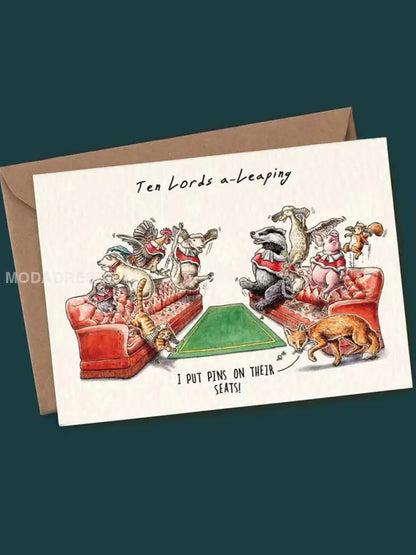 Tolv dagar av julkort sett som bild / ONE