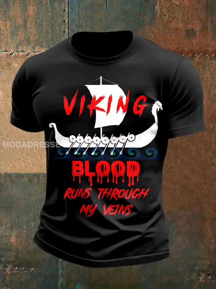 Tryckt Vintage Fashion Loose kort ärm T-shirt som bild / S