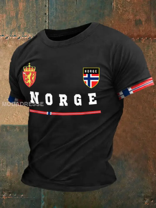 Trykt T-skjorte svart / S