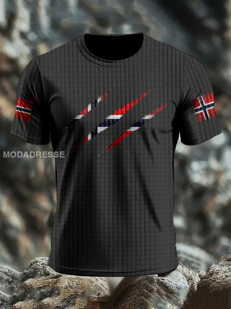 Trykt T-skjorte svart / S