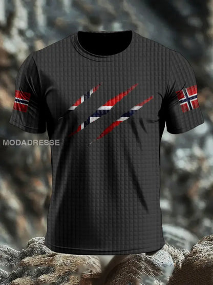 Trykt T-skjorte svart / S