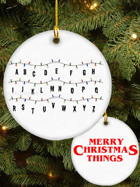 TV-show Inspirerad Strange Jul Tryckt akryl Dekorativ Prydd som bild / ONE