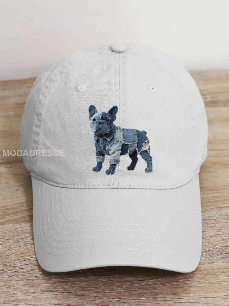 Unisex Bulldog mönster mönster mönster mönstrar vitt / JM