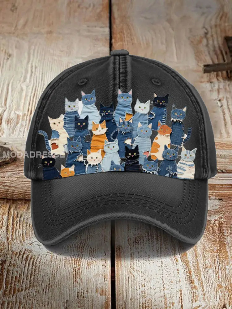 Unisex denimkathatt svart / JM