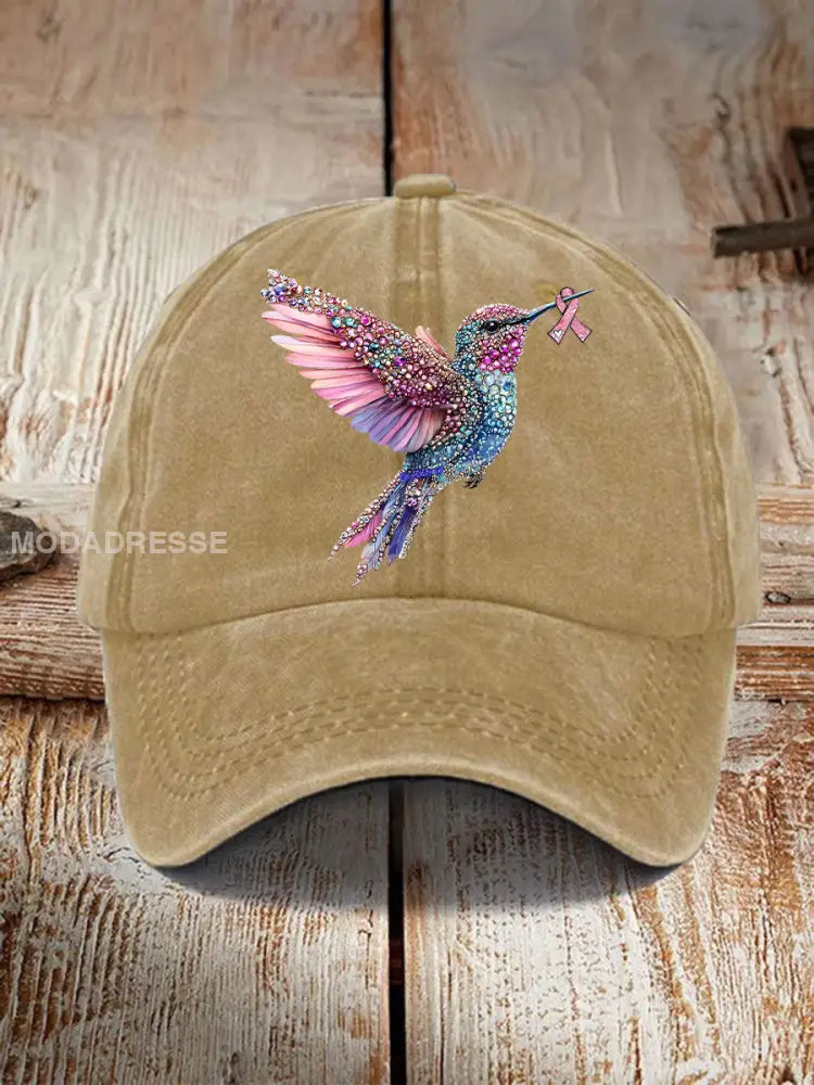 Unisex Resort Hawaiian Design Print hatt Khaki / ONE