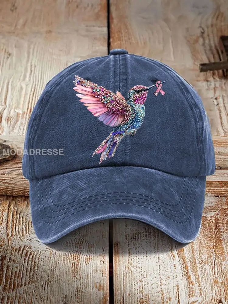 Unisex Resort Hawaiian Design Print hatt marinblå / ONE