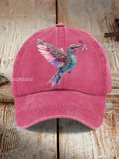 Unisex Resort Hawaiian Design Print hatt rosröd / ONE