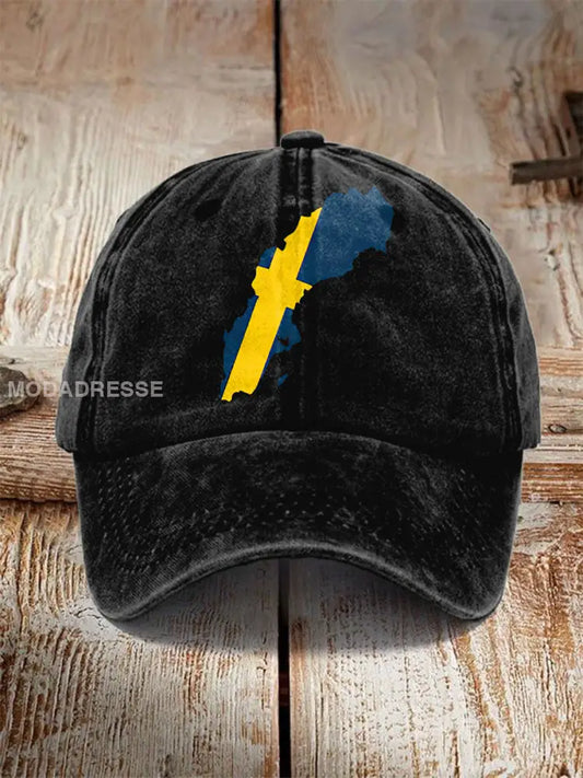 Unisex Sveriges flaggtryckt torska JM