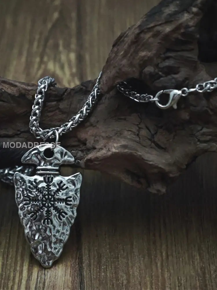 Unisex Viking Pendant. silver / ONE