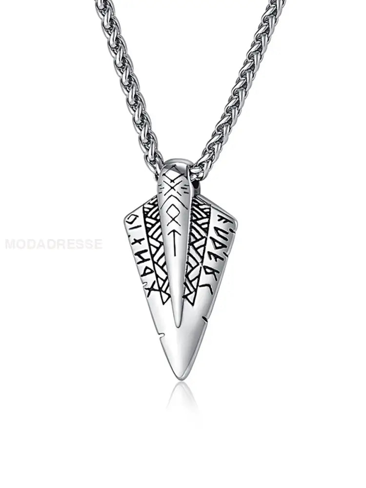 Unisex Viking Pendant. silver / ONE