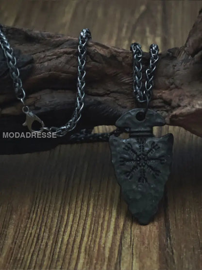 Unisex Viking Pendant. svart / ONE