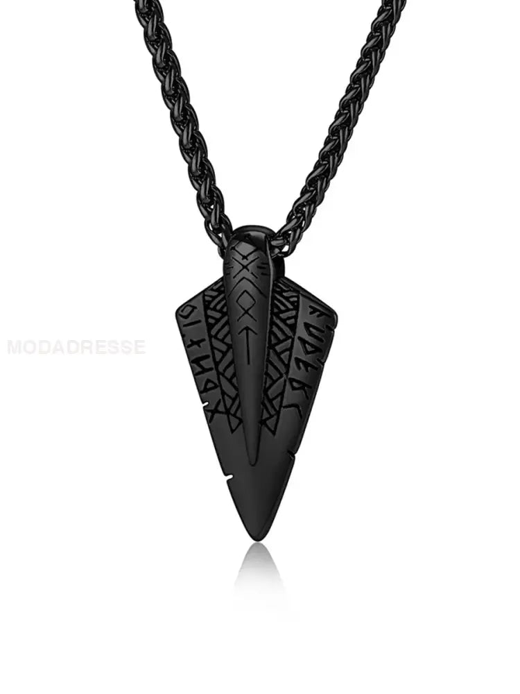 Unisex Viking Pendant. svart / ONE