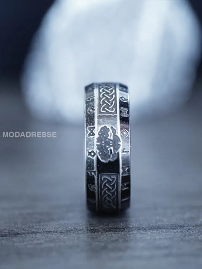 Unisex vikingring. mörk grå / A7