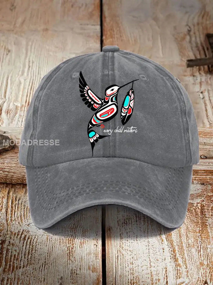 Varje barn är viktigt att skriva ut Unisex hatt Grå / JM