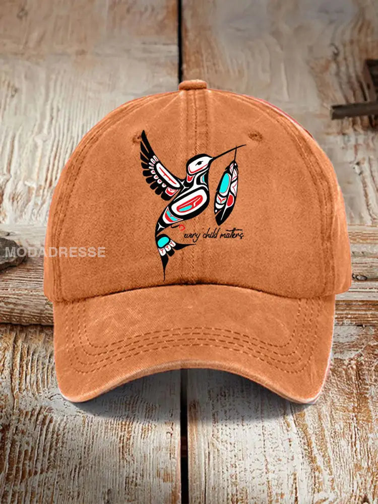 Varje barn är viktigt att skriva ut Unisex hatt Orange-gul / JM