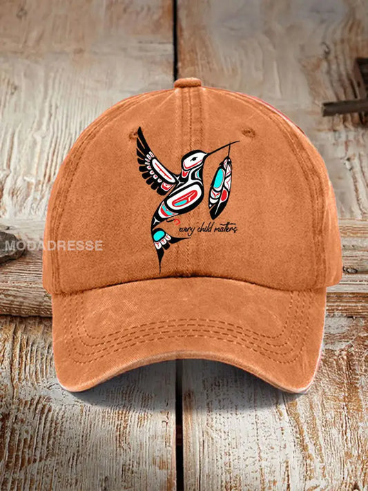 Varje barn är viktigt att skriva ut Unisex hatt Orange-gul / JM