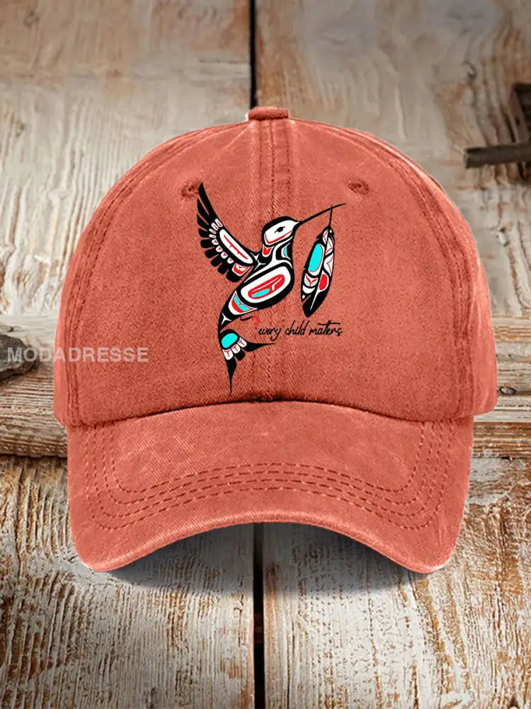 Varje barn är viktigt att skriva ut Unisex hatt Orange / JM