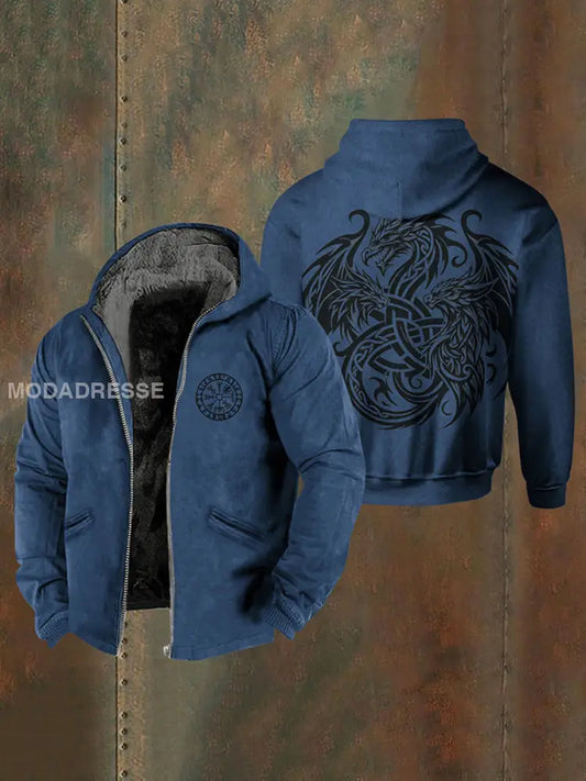 Viking fleece fodrad jacka blå / S