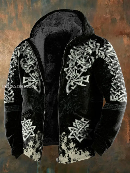 Viking fleece fodrad jacka svart / S