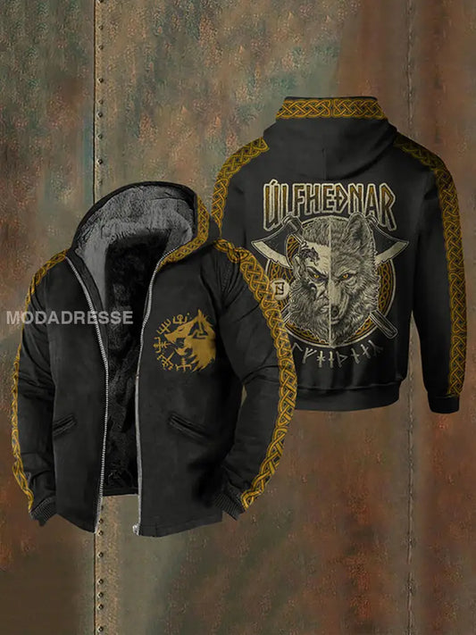 Viking fleece fodrad jacka svart / S