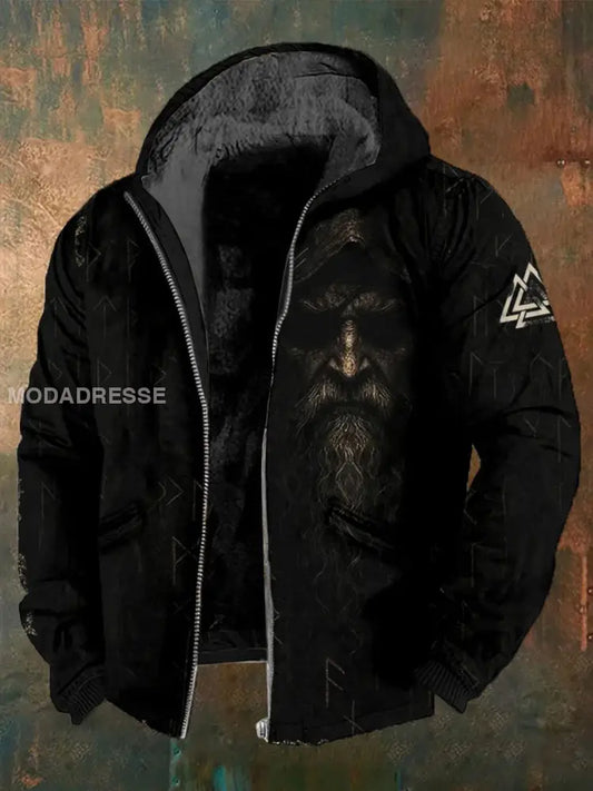 Viking fleece fodrad jacka svart / S