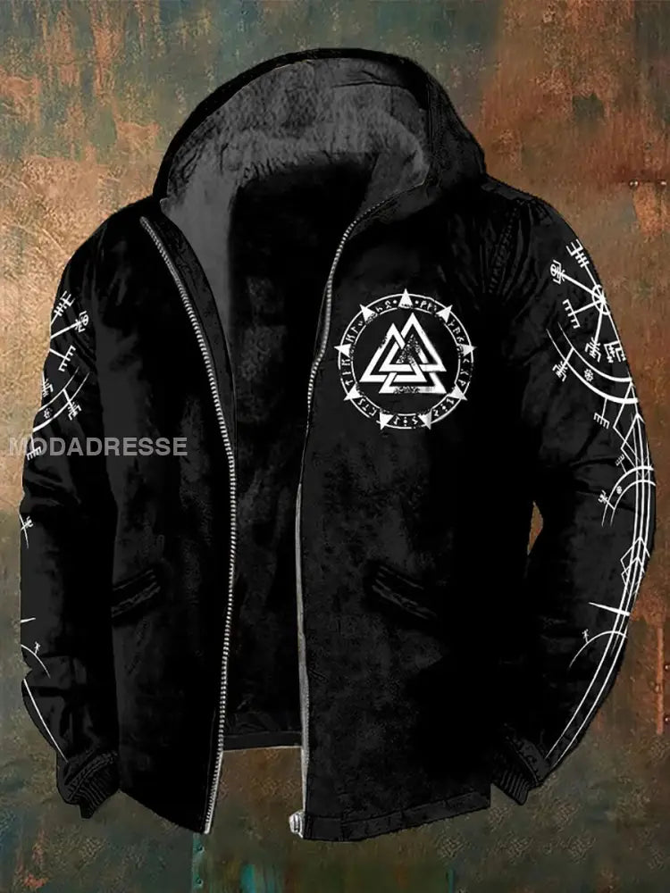 Viking fleece fodrad jacka svart / S