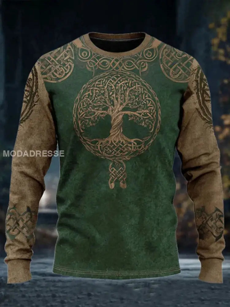 Viking lång ärm T-shirt för män blandad färg / S