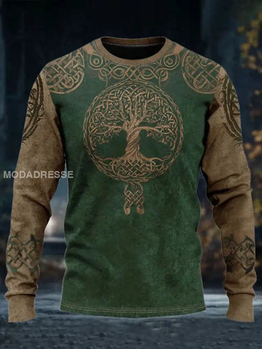 Viking lång ärm T-shirt för män blandad färg / S