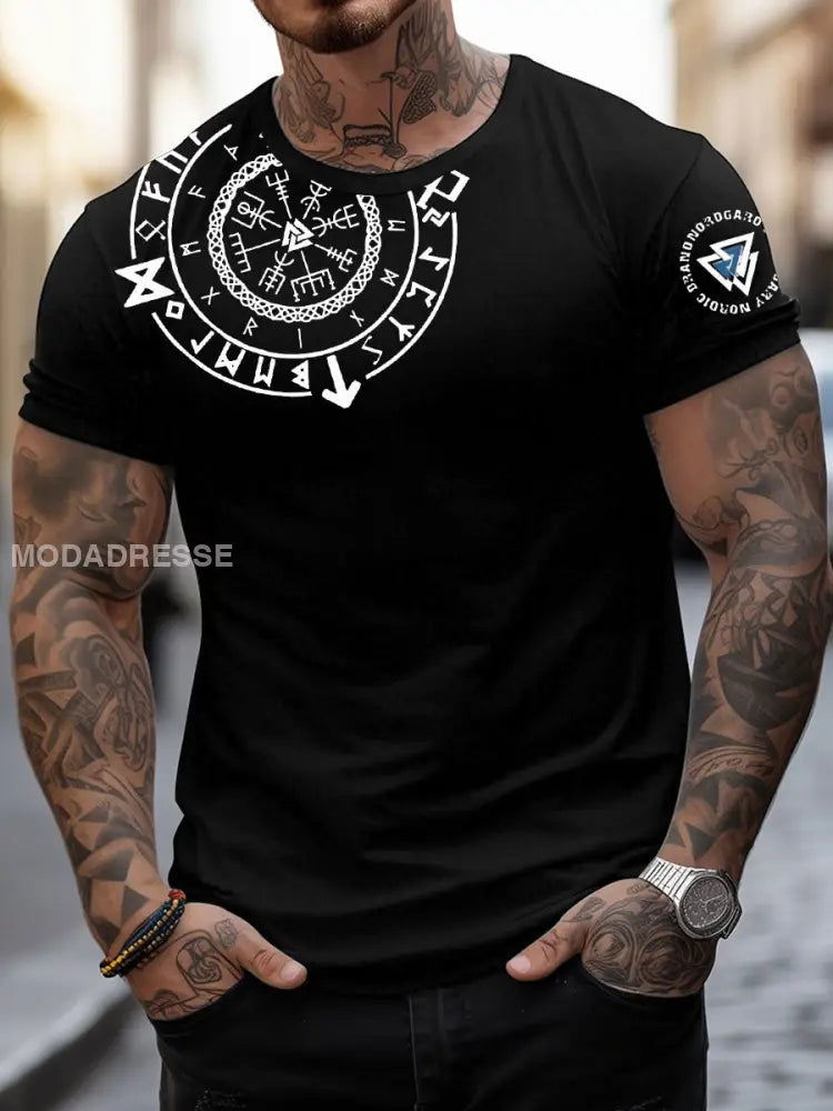 Viking T-shirts för män svart / S