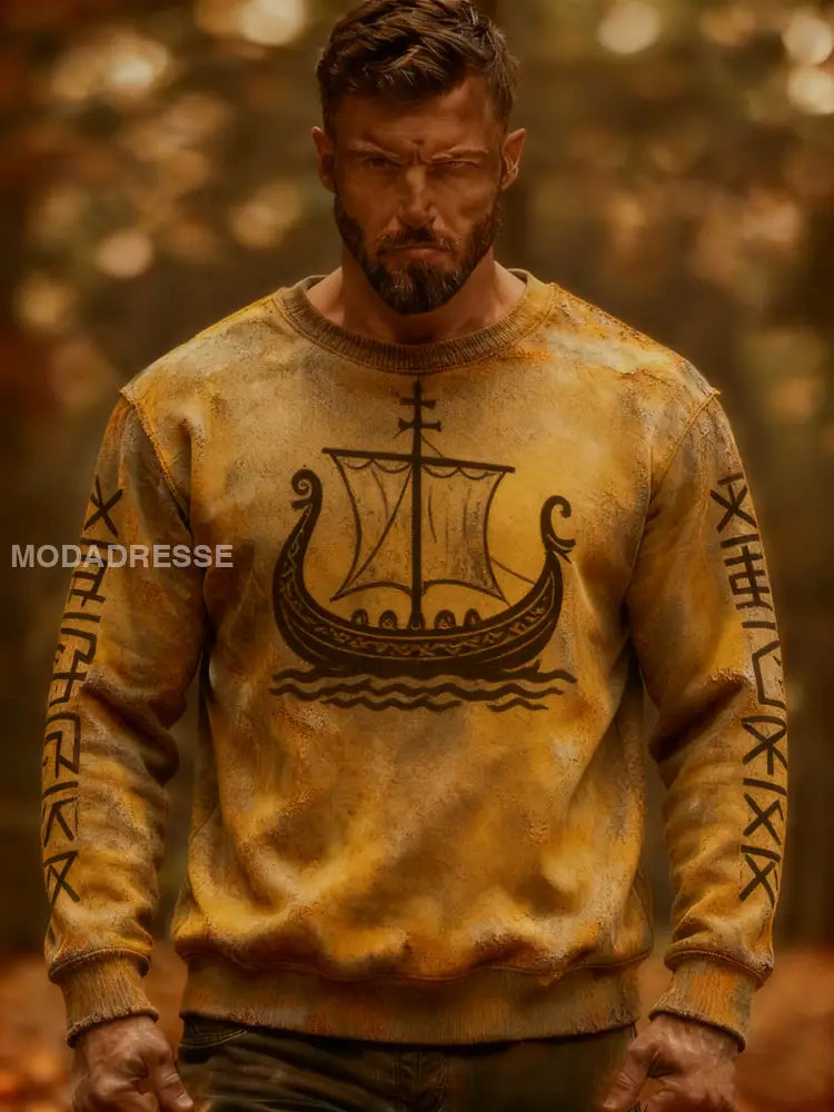 Vikingattröja för män som bild / S