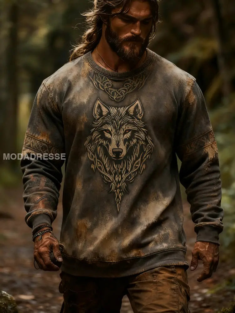 Vikingattröja för män som bild / S