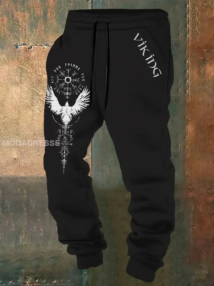 Vikingbyxor för män svart / S