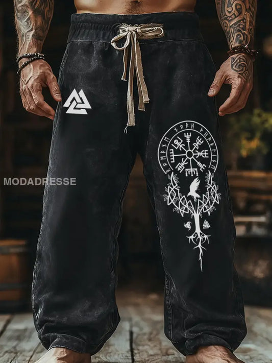 Vikingbyxor för män svart / S