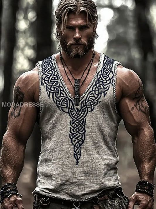 Vikingväst för män Aprikot / S