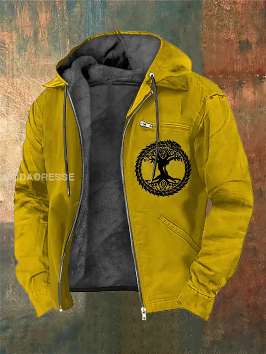 Vintage Viking Casual Jacka För Män som bild / S