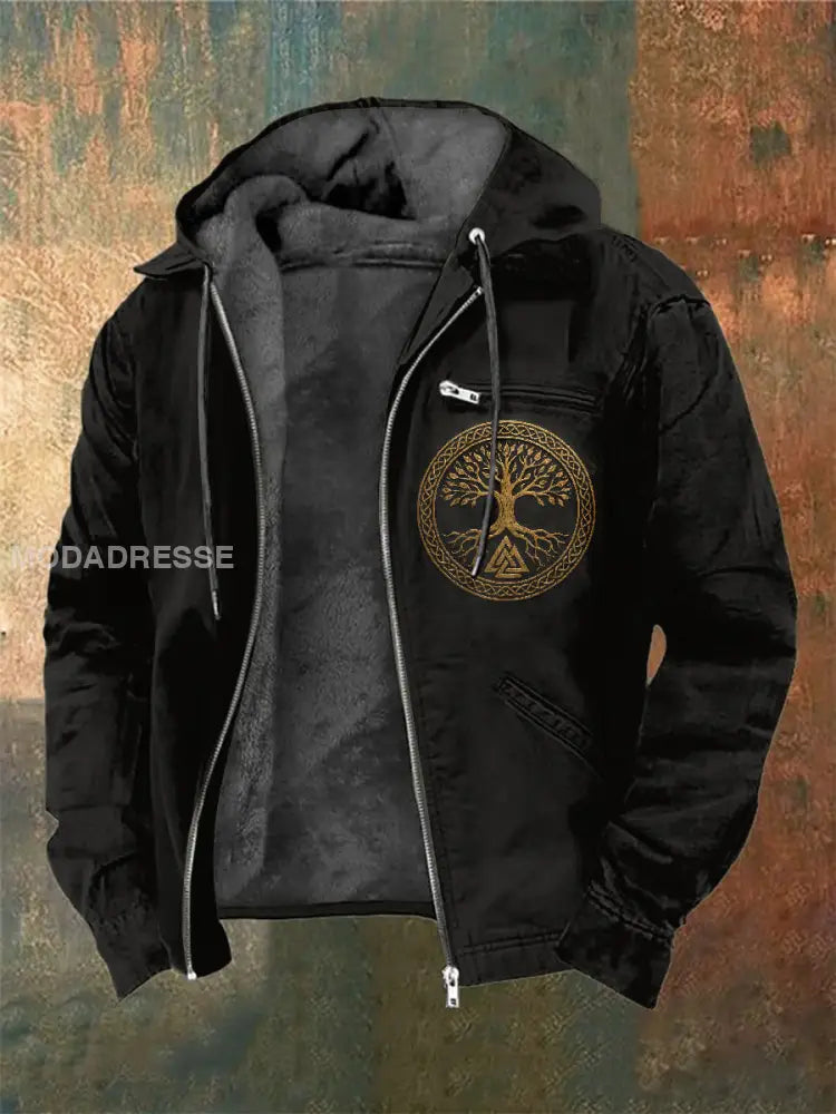 Vintage Viking Casual Jacket For Men As picture / S
