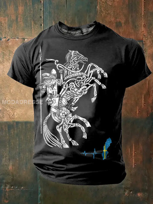 Vintage Viking T-shirt som bild / S