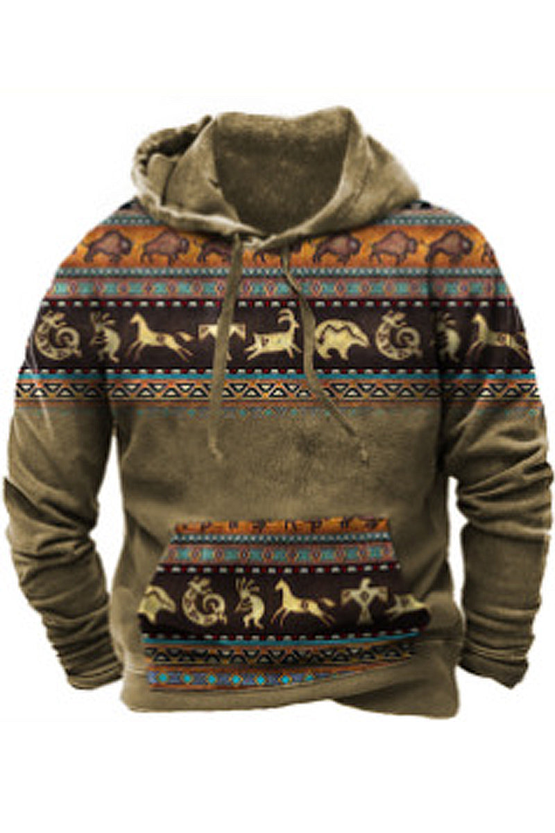 Menns løs 3d digitale utskrifter Street Trend Hoodie Trend