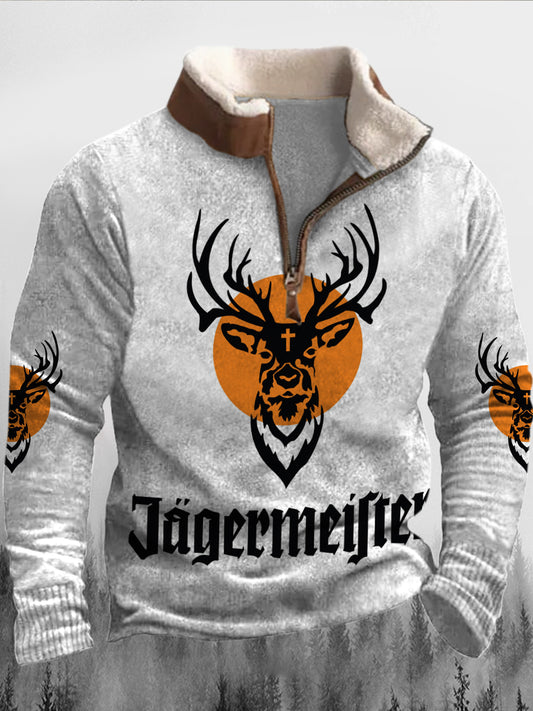 Menneskenes ånder Kultur Jagermeister Skriv ut pelslås flush utendørs sweatshirt